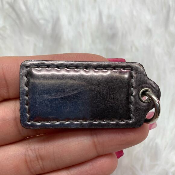 COACH Silver Metallic Replacement Hang Tag Bag - Picture 2 of 3